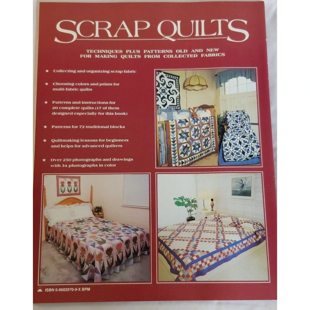 Scrap Quilts Judy Martin Quilt Pattern Book 1990 Techniques & Traditional Blocks